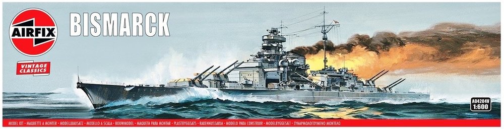 AIRFIX CLASSICS | BISMARCK (VINTAGE CLASSICS) | 1:600 PLASTIC MODELBOUW ...