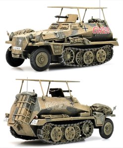 ARTITEC | SD.KFZ. 250/3 AFRIKA GREIF PERS. VOERTUIG ROMMEL (READY MADE) | 1:87