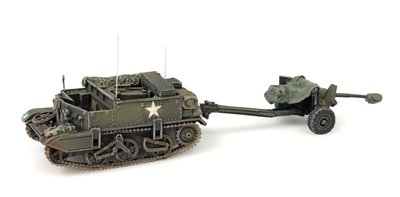 ARTITEC - Universal Carrier + 6-pdr AT gun UK kant en klaar model - 1:87 