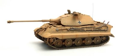 ARTITEC - Tiger II (Porsche) Zimmerit geel kant en klaar model - 1:87 