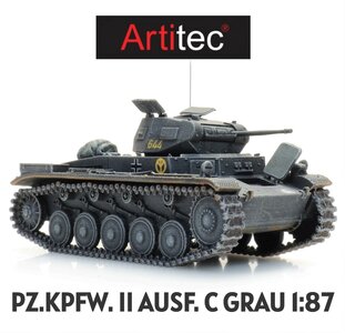 ARTITEC | PZ.KPFW. II AUSF. C GRAU (READY-MADE) | 1:87