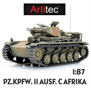 ARTITEC | PZ.KPFW. II AUSF. C AFRIKA (READY-MADE) | 1:87