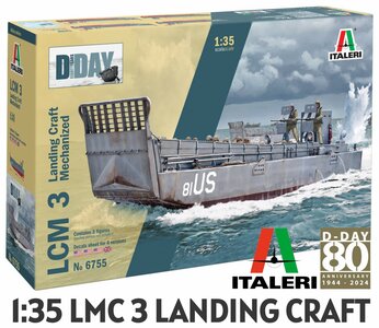 ITALERI | LMC 3 LANDING CRAFT MECHANIZED D-DAY 80 ANNIVERSARY (PLASTIC MODELBOUWDOOS) | 1:35