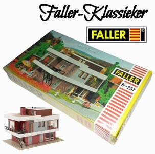 FALLER | B-257 MODERN HUIS MET PLAT DAK SAMMLER-EDITION (FALLER-KLASSIKER) | 1:87