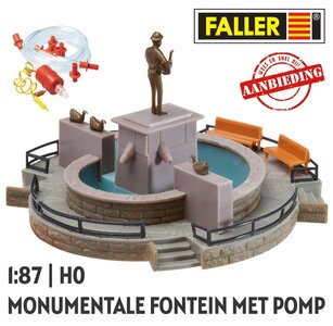 FALLER | MONUMENTALE FONTEIN MET POMP (SPECIALE AANBIEDING) | 1:87