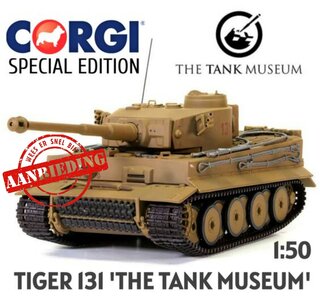 CORGI | TIGER 131 RESTORED AND OPERATED BY THE TANK MUSEUM BOVINGTON (SPECIAL EDITION) | 1:50