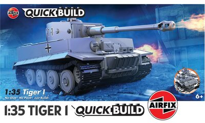 AIRFIX QUICKBUILD | TIGER I (NO GLUE-NO PAINT-JUST BUILD!) | 1:35