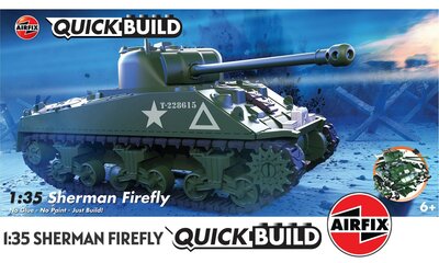 AIRFIX QUICKBUILD | SHERMAN FIREFLY (NO GLUE-NO PAINT-JUST BUILD!) | 1:35