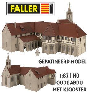 FALLER | ABDIJ MET KLOOSTER (GEPATINEERD MODEL) | 1:87