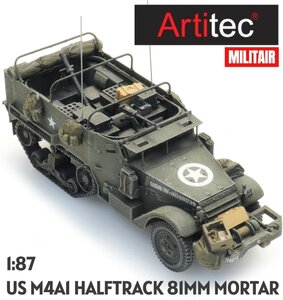 ARTITEC | US M4A1 81MM MORTAR HALFTRACK (READY-MADE) | 1:87