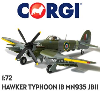 CORGI | HAWKER TYPHOON IB MN935  JB II RAF W CMDR  JOHN R BALDWIN 1944 | 1:72