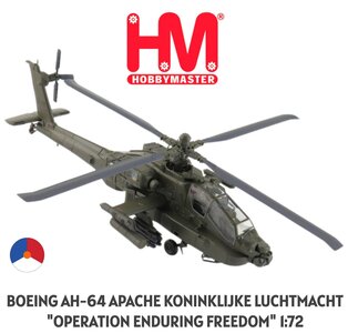 HOBBY MASTER | BOEING AH-64D 'APACHE KONINKLIJKE LUCHTMACHT "OPERATION ENDURING FREEDOM" RNLAF | 1:72