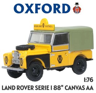 OXFORD | LAND ROVER SERIES I 88" CANVAS AA HIGHLAND PATROL | 1:76