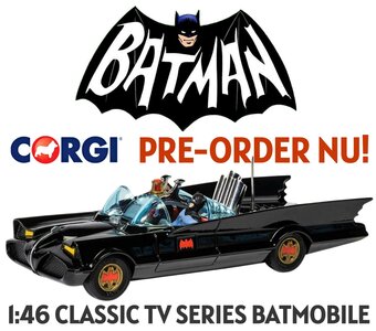 CORGI | BATMOBILE MET BATMAN EN ROBIN - CLASSIC SIXTIES TV SERIES | 1:46