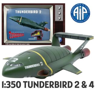 AIP | THUNDERBIRD 2 MET THUNDERBIRD 4 (MODELBOUWDOOS) | 1:350