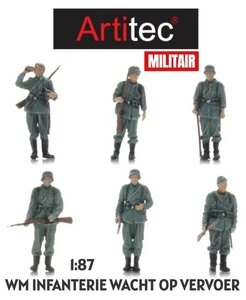 ARTITEC | WEHRMACHT INFANTERIE WACHT OP VERVOER 6 FIGUREN (READY-MADE) | 1:87