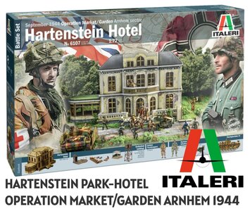 ITALERI | HARTENSTEIN HOTEL OPERATION MARKET/GARDEN ARNHEM NL SEPTEMBER 1944 (MODELBOUWDOOS) | 1:72