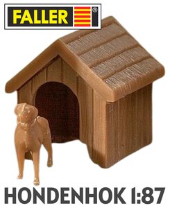 FALLER | HONDENHOK MET HOND | 1:87