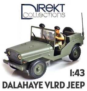 DIREKT COLLECTIONS | DELAHAYE VLRD FRANSE JEEP + FIGUREN 1949 | 1:43