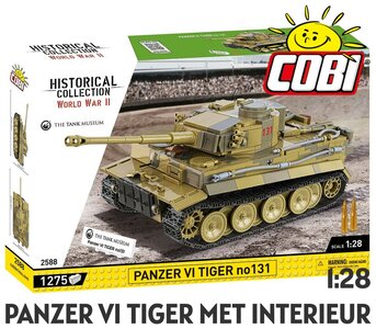 COBI | PANZER VI TIGER TANK NO 131 MET INTERIEUR 'HISTORICAL COLLECTION' | 1:28