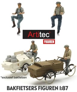 ARTITEC | BAKFIETSERS FIGUREN 2 STUKS (READY-MADE) | 1:87