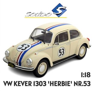 SOLIDO | VOLKSWAGEN KEVER 1303 HERBIE NR.53 'HERBIE RIDES AGAIN' | 1:18