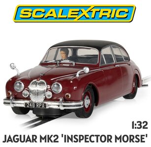 SCALEXTRIC | JAGUAR MK2 INSPECTOR MORSE TV SERIE (SLOTCAR) | 1:32