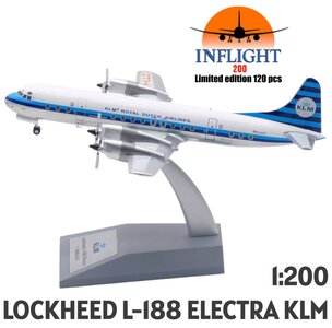 INFLIGHT 200 | LOCKHEED L-188 ELECTRA KLM PH-LLC - ROYAL DUTCH AIRLINES LIM.ED. 120PCS | 1:200