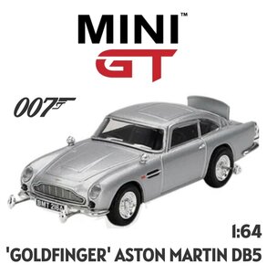 MINI GT | JAMES BOND ASTON MARTIN DB5  'GOLDFINGER' (ENGLISH PACKAGING) | 1:64