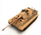 ARTITEC - Tiger II (Porsche) Zimmerit geel kant en klaar model - 1:87 _