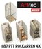 ARTITEC | PTT ROLKARREN 4 STUKS MET LADING (READY-MADE) | 1:87_