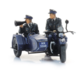 ARTITEC | RIJKSPOLITIE MOTOR MET ZIJSPAN + 2 FIGUREN (READY-MADE) | 1:87_