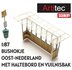 ARTITEC | BUSHOKJE OOST-NEDERLAND MET HALTEBORD EN VUILNISBAK (READY-MADE) | 1:87_