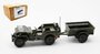 CARARAMA | NEKAF JEEP 1/4 TON + AANHANGER KONINKLIJKE LANDMACHT NL 1955 (ZONDER  KAP) | 1:43_