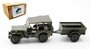 CARARAMA | NEKAF JEEP 1/4 TON + AANHANGER KONINKLIJKE LANDMACHT NL 1955 (GESLOTEN  KAP) | 1:43_