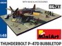 MINIART | THUNDERBOLT P-47D BUBBLETOP  WHIT BASE & ACCESSOIRES BIG SET | 1:48_